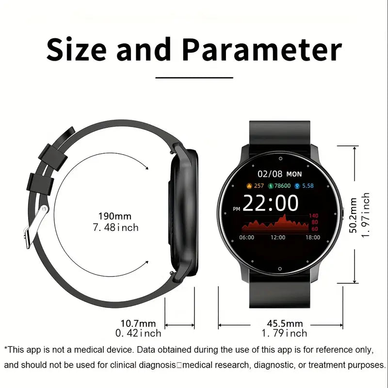 New Multifunctional Smartwatches for Men And Women, Featuring a Full Touch Screen, Designed for Sports And Compatible with Android And Ios.