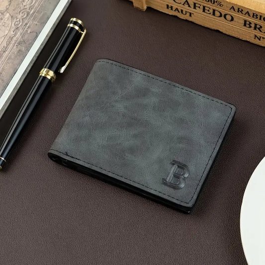 Men'S Vintage Faux Leather Wallet